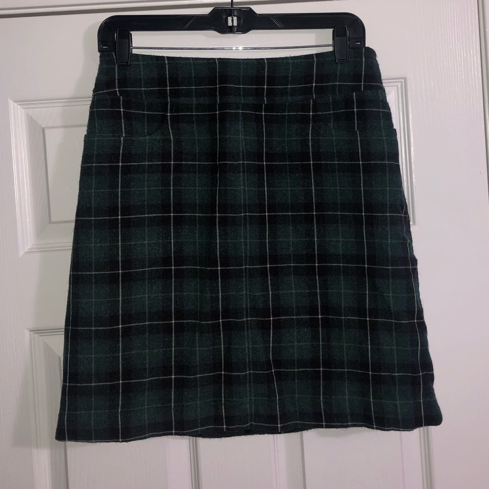 Plaid Pencil Skirt